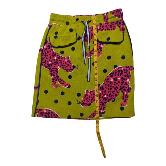 Maeve By Anthropologies Women's Skirt Size S Color Olive Pink Pull-on styling - Picture 7 of 11